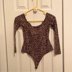 American Apparel Leopard Print Bodysuit